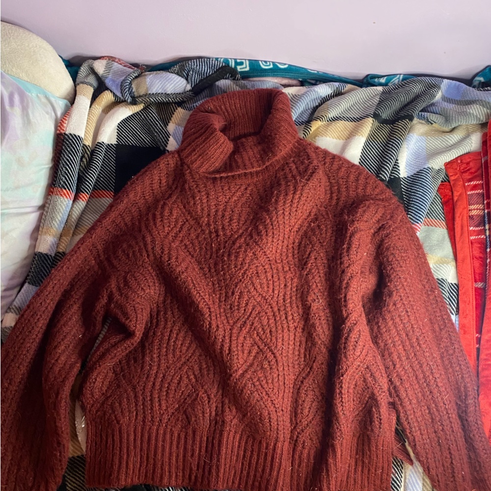 Red Turtle Neck Sweater